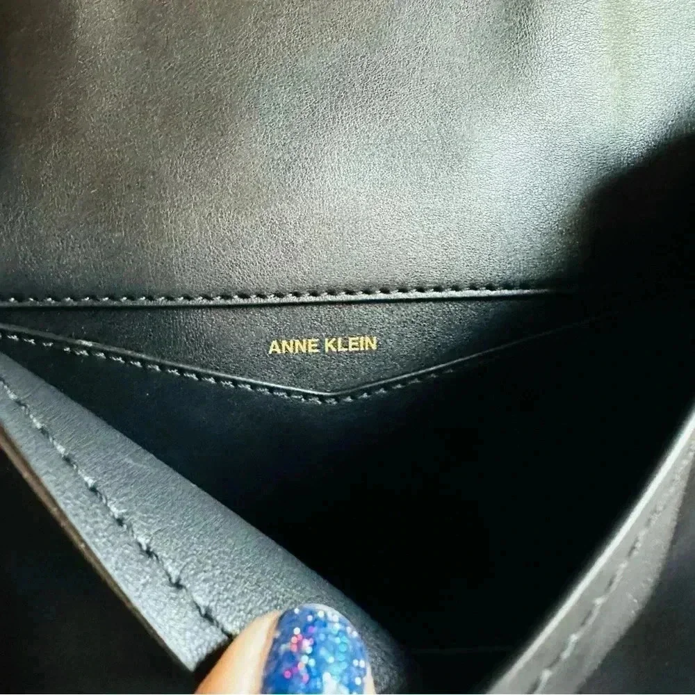 NWOT Anne Klein Lion Studded Leather Backpack